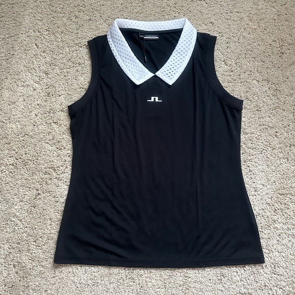 J Lindeberg Tops - J LINDEBERG Yuri Sleeveless Polo Shirt. NWT sz Large (155)